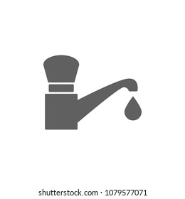 Water tab icon in trendy flat style isolated on white background. Symbol for your web site design, logo, app, UI. Vector illustration, EPS