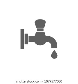 Water tab icon in trendy flat style isolated on white background. Symbol for your web site design, logo, app, UI. Vector illustration, EPS