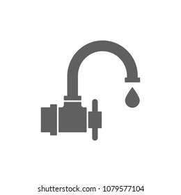 Water tab icon in trendy flat style isolated on white background. Symbol for your web site design, logo, app, UI. Vector illustration, EPS