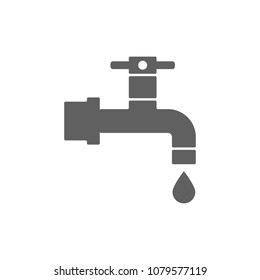 Water tab icon in trendy flat style isolated on white background. Symbol for your web site design, logo, app, UI. Vector illustration, EPS