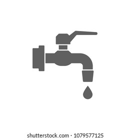 Water tab icon in trendy flat style isolated on white background. Symbol for your web site design, logo, app, UI. Vector illustration, EPS