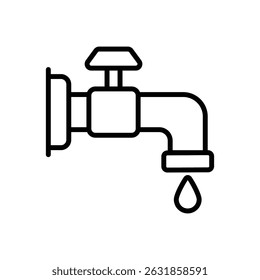 Water Tab vector icon stock illustration