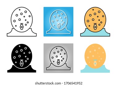 water tank for drink icon set isolated on white background for web design