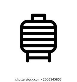 Water tank. Editable stroke vector icon.