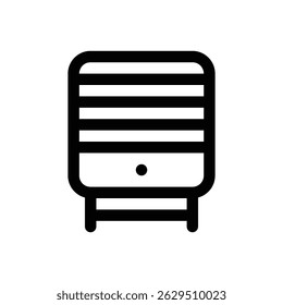 Water tank. Editable stroke vector icon.