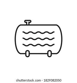 Diseño de iconos de tanques de agua. ilustración vectorial