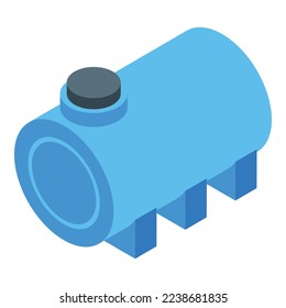 Water tank icon isometric vector. Cooler gallon. Office bottle