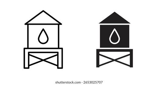 Water tank icon Logo Design Vector Template Illustration