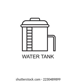water tank icon , plumbing icon