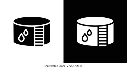 Icono de tanque de agua conjunto de diseño de Vector para el concepto móvil y el Diseño web.