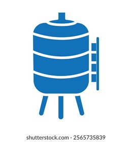 Water tank icon Thin line illustration set