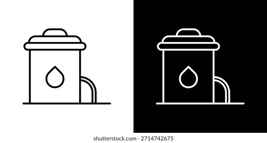 Icono del tanque de agua. Iconos de web lineal delgado