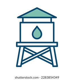 water tank icon vector design template in white background