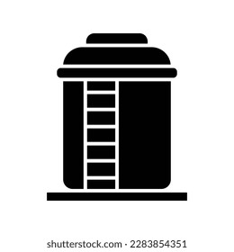 water tank icon vector design template in white background