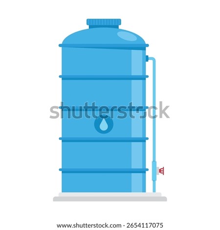 Water Tank Icon Vector Design.