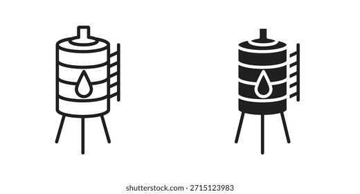Icono del tanque de agua en Vector. Logotipo