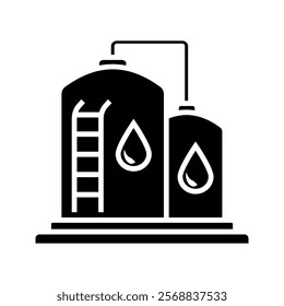 Water tank linear icon. Modern outline Water tank logo concept on white background from Industry collection. vector illustration.
