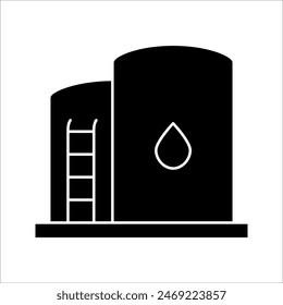 Water tank linear icon set. Modern outline Water tank logo concept on white background from Industry collection. vector illustration.