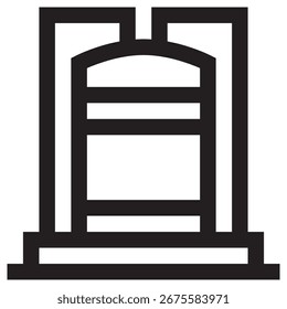 Icono moderno del Vector del tanque de agua – Plantilla mínima del símbolo de la ilustración para el diseño móvil del UI del App del Web