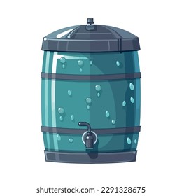 water tank on white background icon isolated