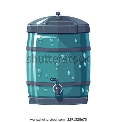water tank on white background icon isolated