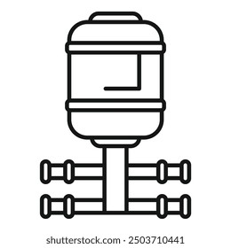 Water tank system ensuring a constant supply of clean water for various applications