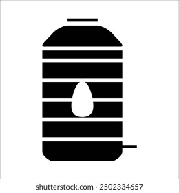 water tank vector icon line template