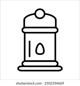 water tank vector icon line template