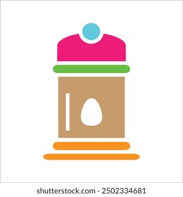 water tank vector icon line template