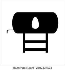 water tank vector icon line template