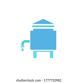 water tank vector icon logo design