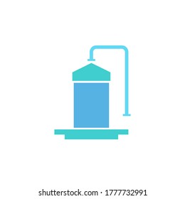 water tank vector icon logo design