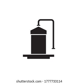 water tank vector icon logo design