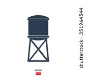 Water tank. Vector illustration
