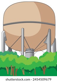 A water tank vector illustration