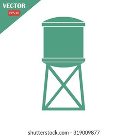 Water tank. Vector illustration