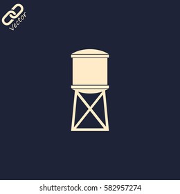 Water tank. Vector illustration
