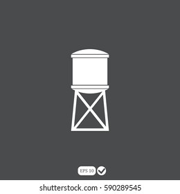 Water tank. Vector illustration