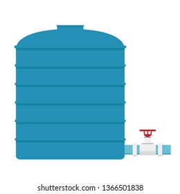 water tank vector. water tank on white background.