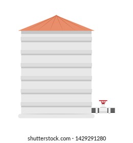 water tank vector. wallpaper. free space for text. copy space. tanker.