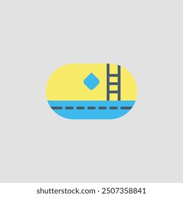 water tanker icon in design 