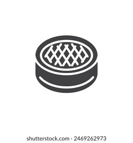 Wasserhahn-Belüfter-Vektorgrafik-Symbol. Gefülltes flaches Schild für mobiles Konzept und Webdesign. Symbol für Wasserhahn-Belüfter. Symbol, Logo-Darstellung. Vektorgrafik-Grafiken