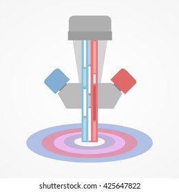 Water tap with cold and hot water