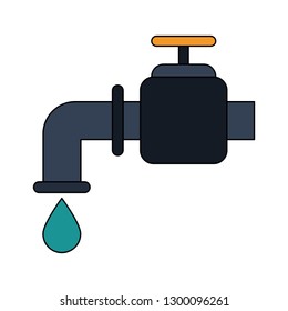 Water tap with drop