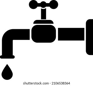 grifo de agua con gota de agua
