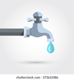 Water tap with drop