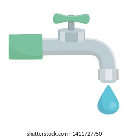 Water tap with drop design