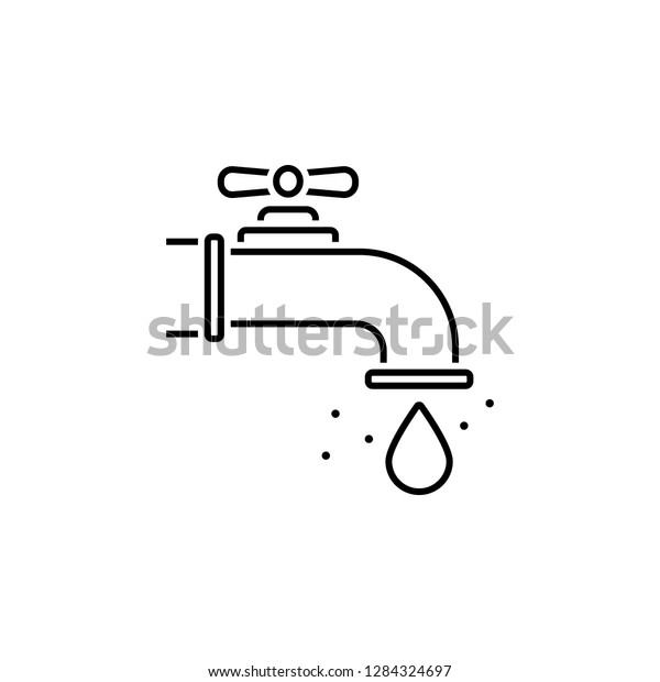 water, tap, drop icon. Element of earth\
pollution icon for mobile concept and web apps. Detailed water,\
tap, drop icon can be used for web and\
mobile