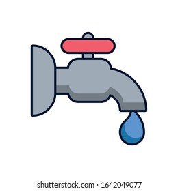water tap with drop icon vector illustration design