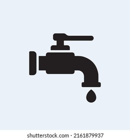 Water tap  with water drop vector